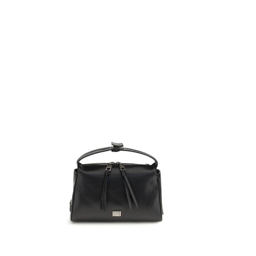 Dolce & Gabbana - Black Calf Leather Bos Taurus Handbag