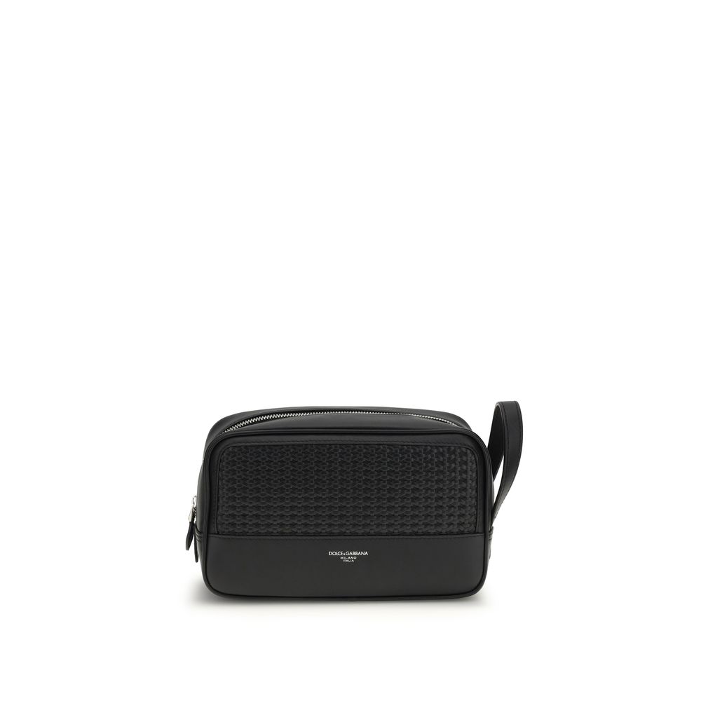 Dolce & Gabbana - Black Calf Leather Bos Taurus Accessories