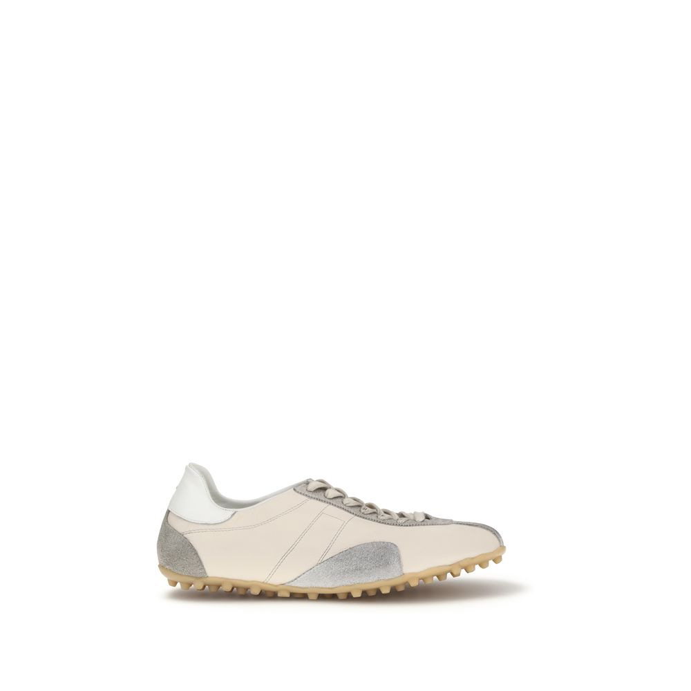 Maison Margiela - Beige Calf Leather Bos Taurus Athletic Sneakers