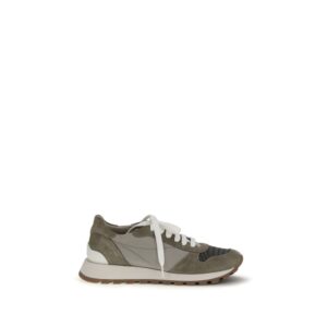 Bicolor Calf Leather Bos Taurus Athletic Sneakers