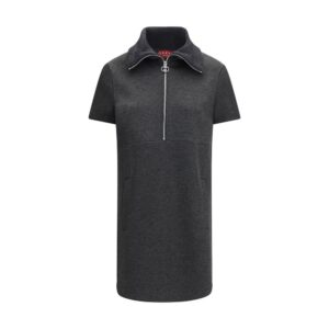 Gray Cotton Casual Dress