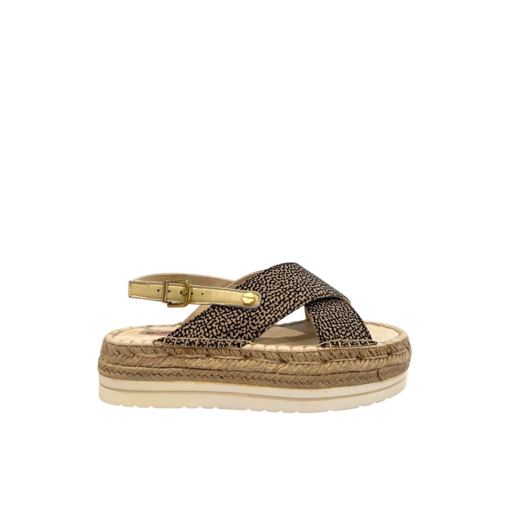 Borbonese - Beige Textile Women Sandal