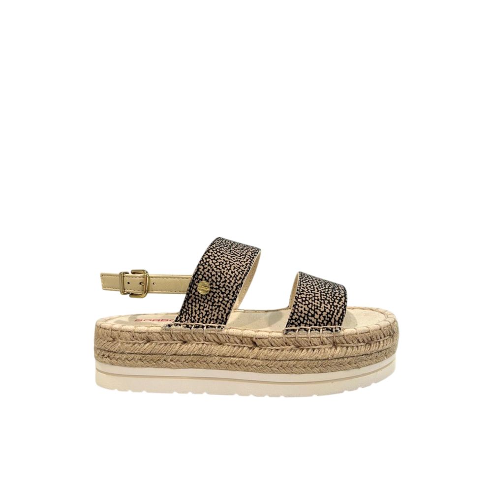 Borbonese - Beige Textile Women Sandal