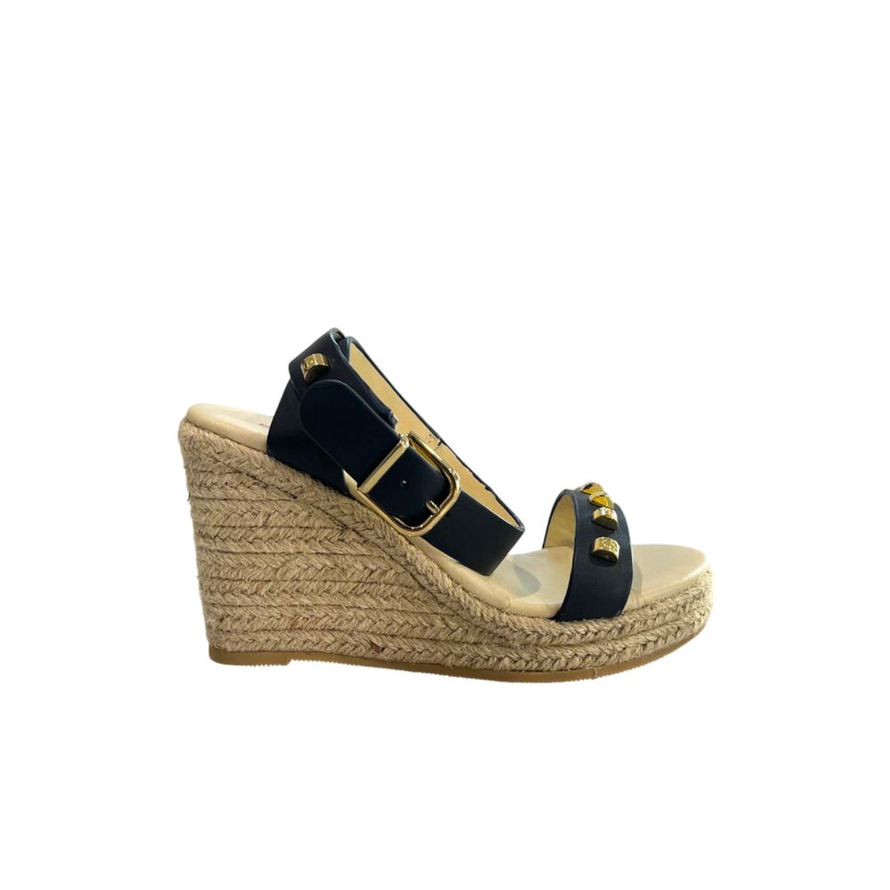 Borbonese - Blue Leather Women’s Platform Sandal