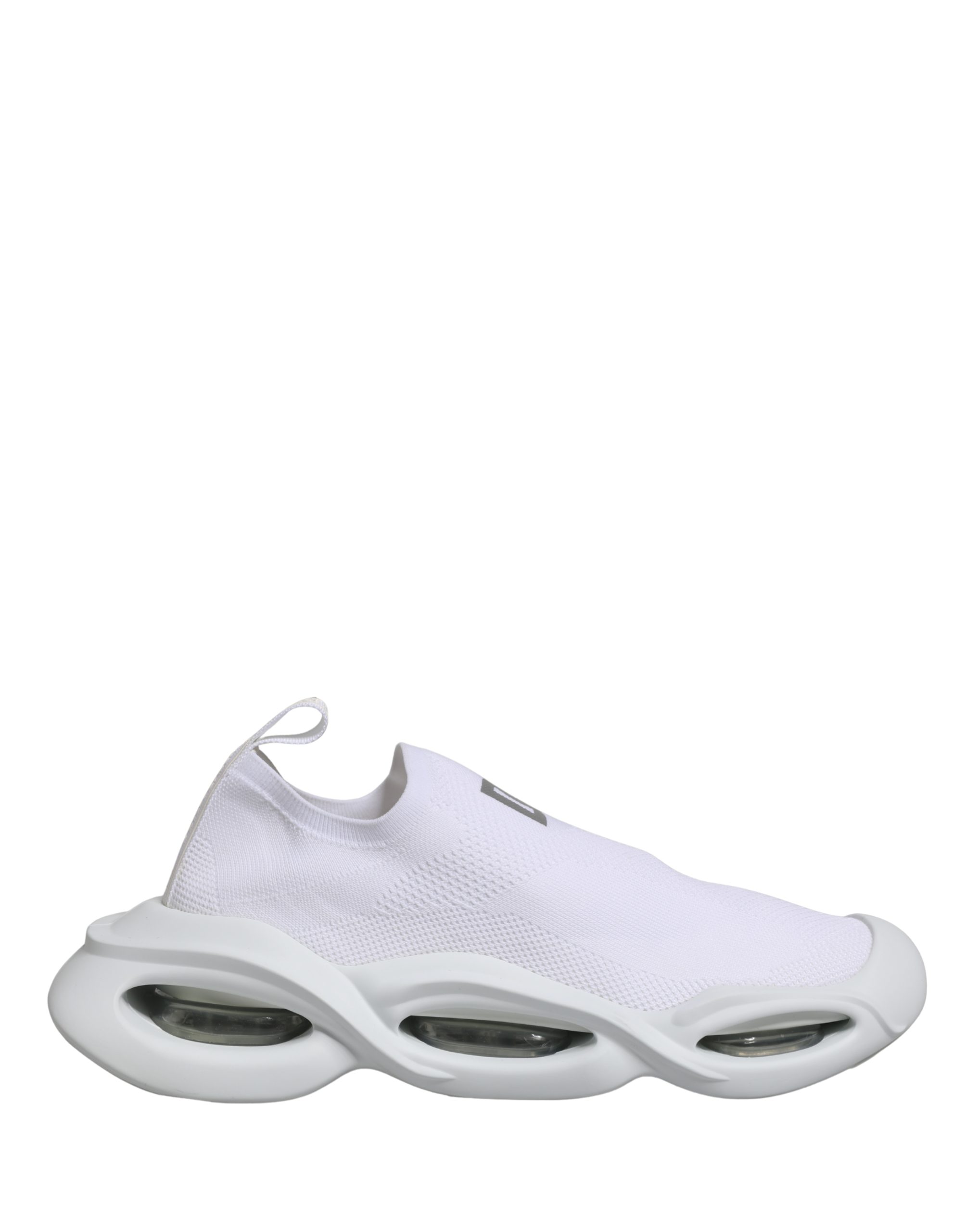 Dolce & Gabbana - White Slip On Wave Low Top Sneakers Shoes