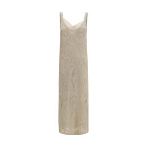 Beige Linen Casual Dress