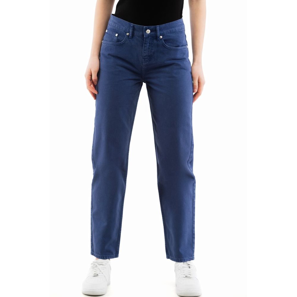 Moschino - Blue Cotton Straight-Leg Jeans