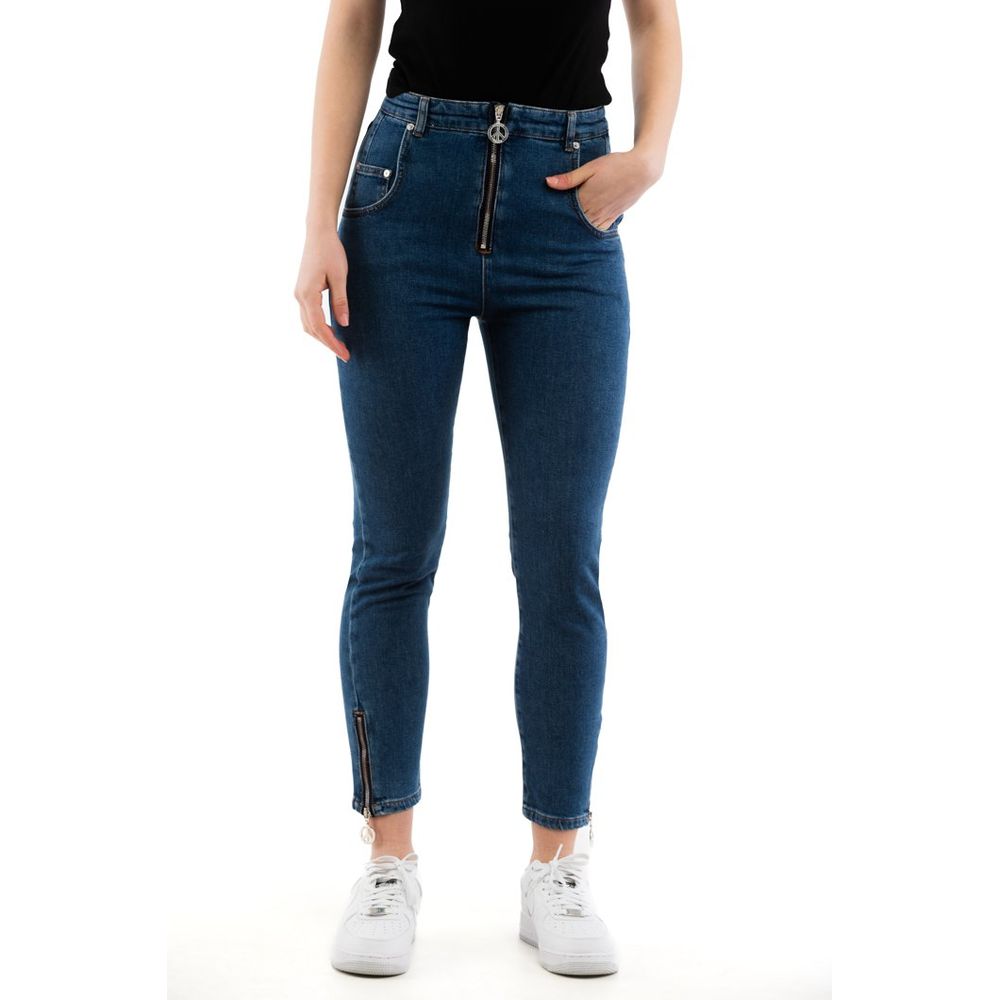 Moschino - Multicolor Cotton High-Waisted Jean