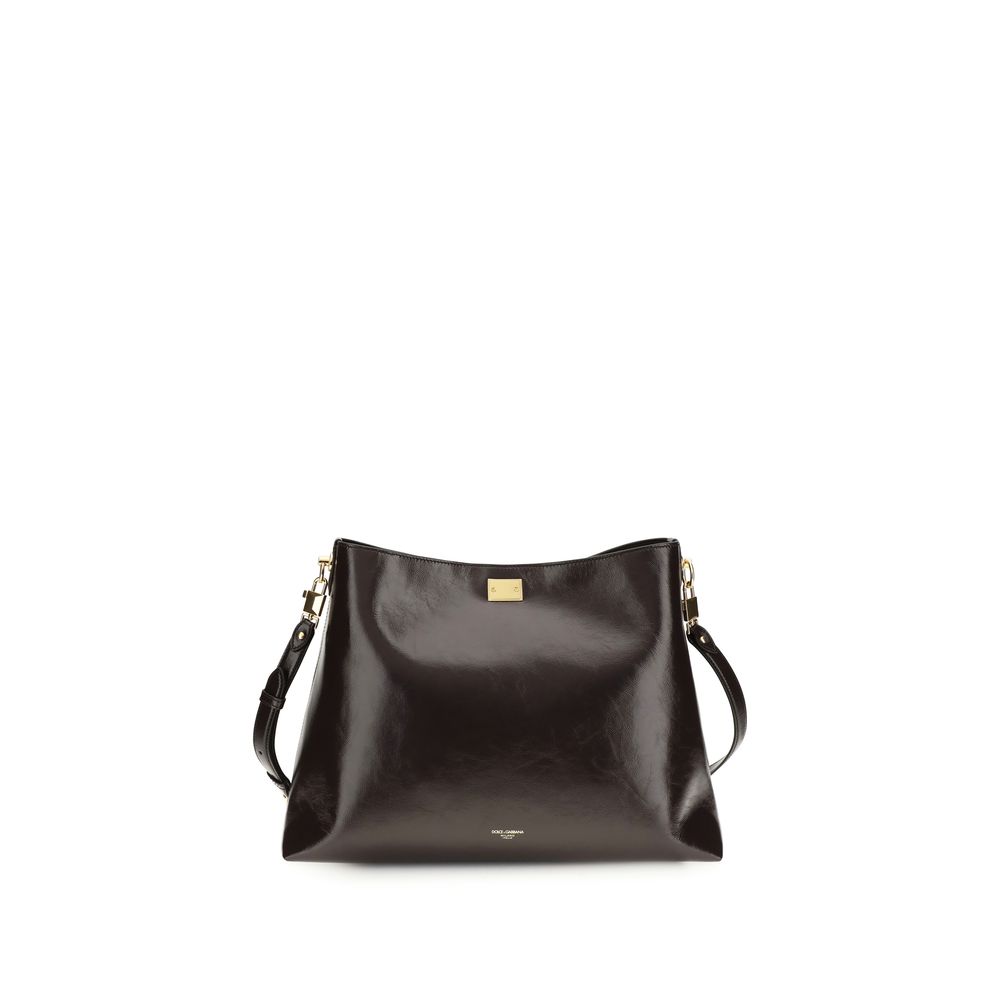 Dolce & Gabbana - Brown Calf Leather Bos Taurus Shoulder Bag