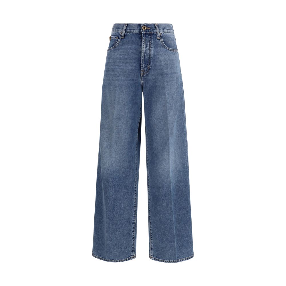 Jacob Cohen - Blue Cotton Relaxed Fit Jeans
