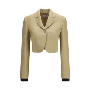 Beige Linen Denim Jacket