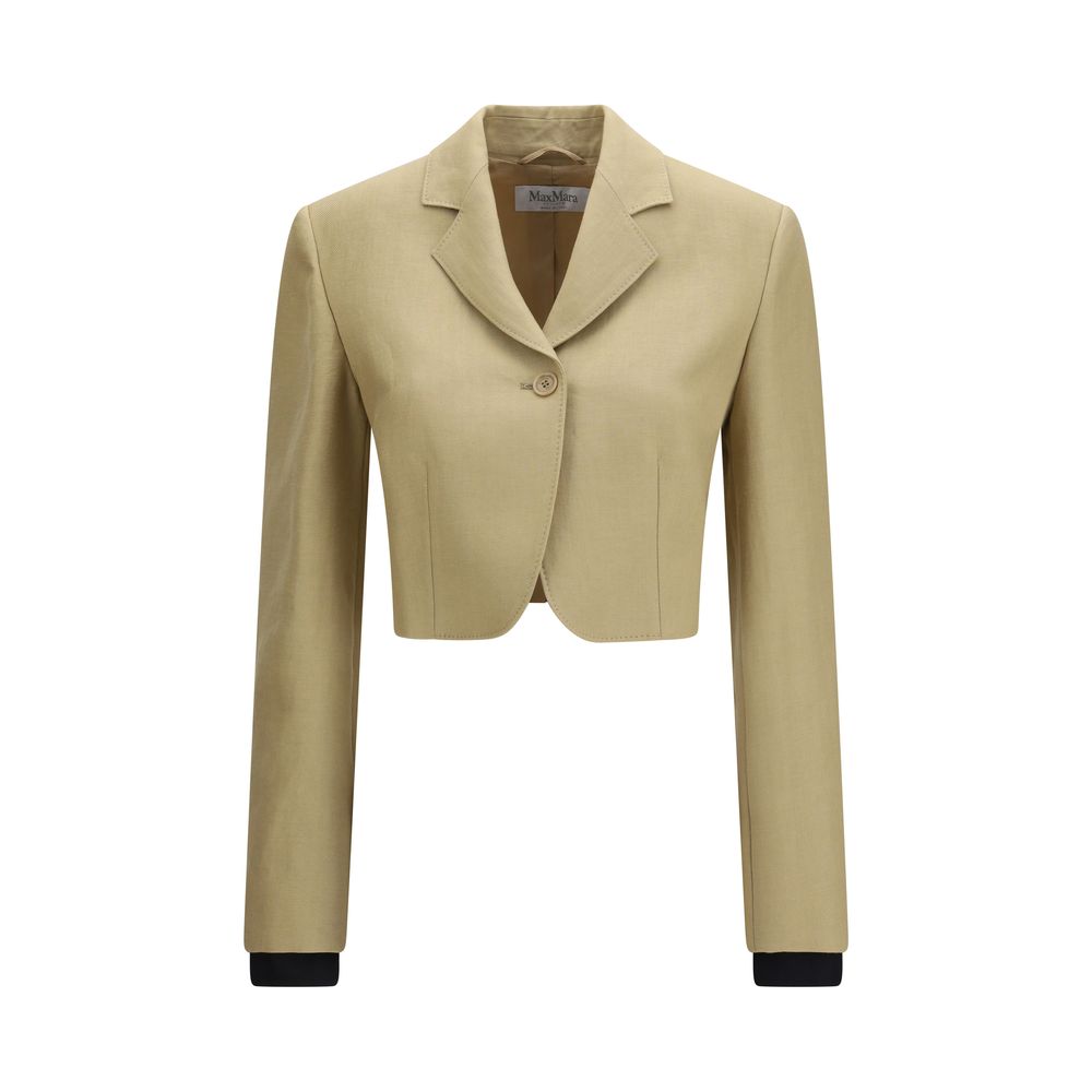 Max Mara - Beige Linen Denim Jacket