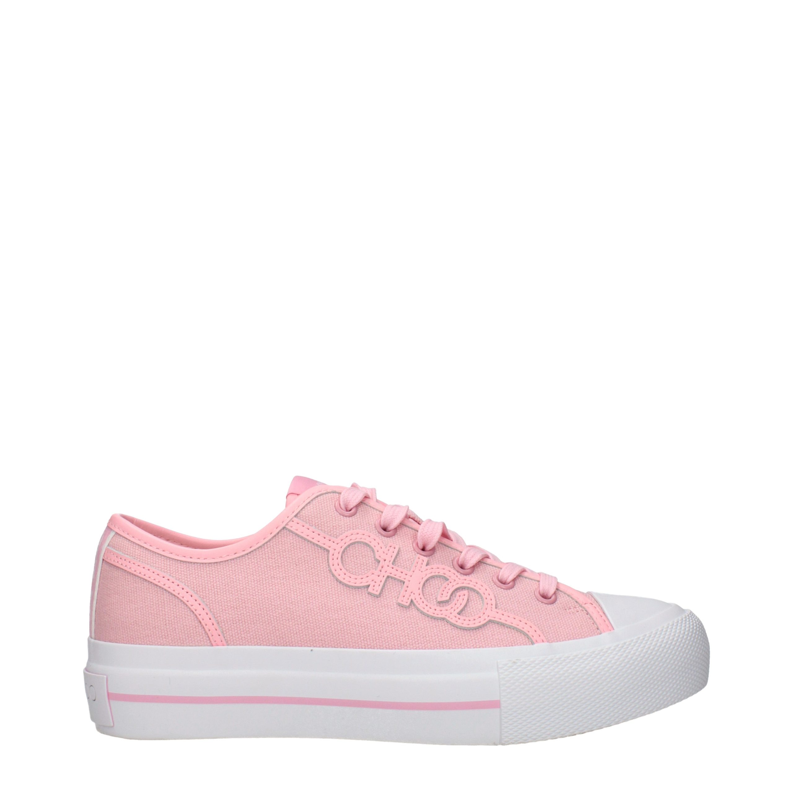 Jimmy Choo - Pink Fabric Low Top Sneakers