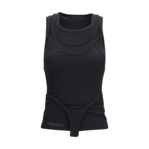 Black Lyocell Tank Tops