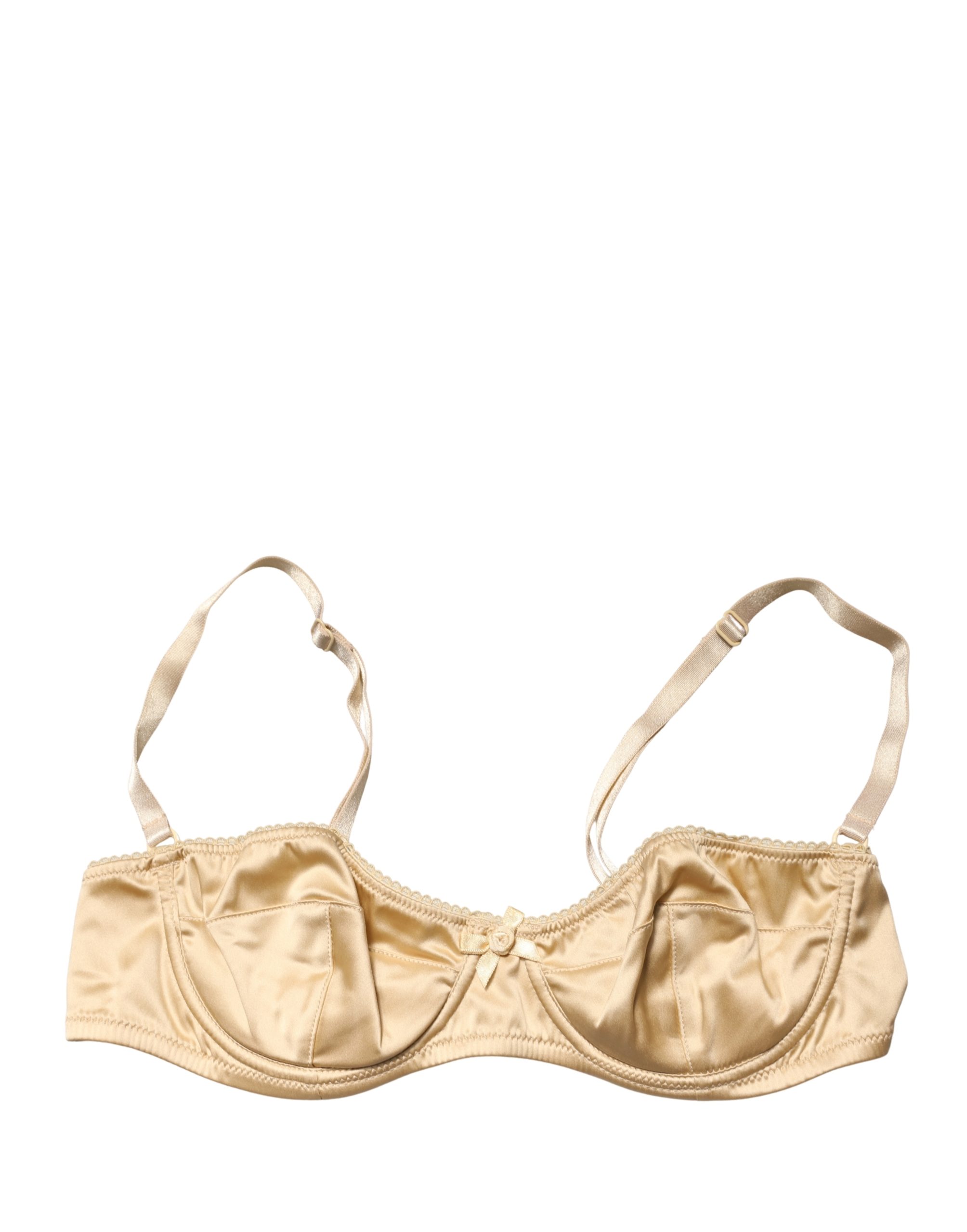 Dolce & Gabbana - Beige Semi-Pad Underwire Balconette Bra Underwear