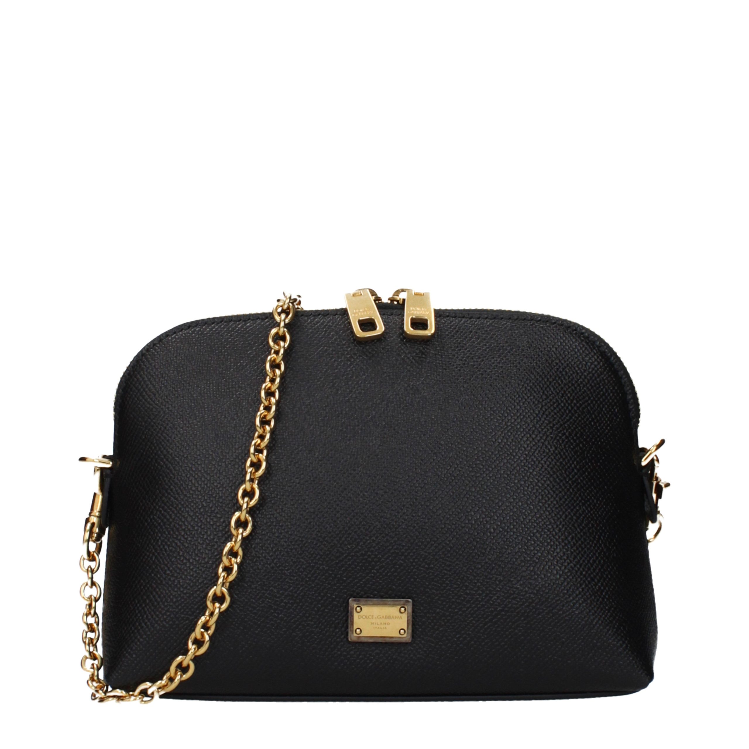 Dolce & Gabbana - Black Leather Shoulder Bag