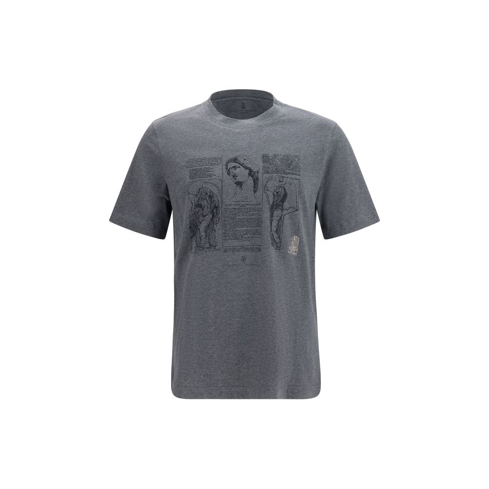 Brunello Cucinelli - Blue Cotton T-Shirt