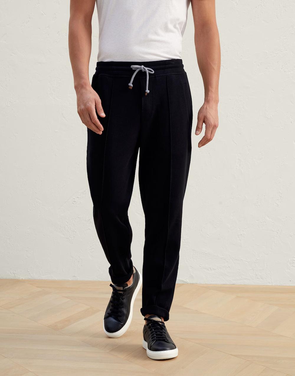 Brunello Cucinelli - Black Cotton Joggers (Workout Pants)