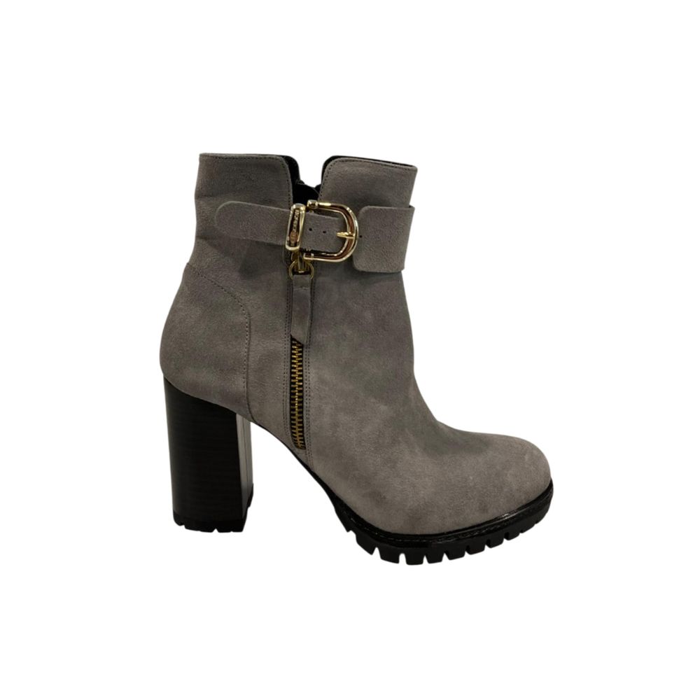 Borbonese - Grey Leather Women Boot