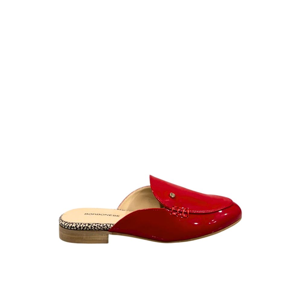 Borbonese - Red Leather Women Sandal