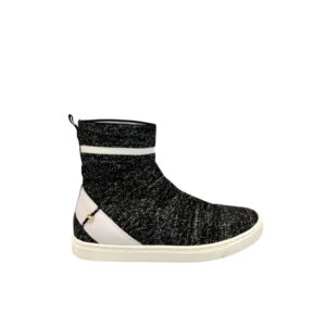 Black Rubber Women Sneaker