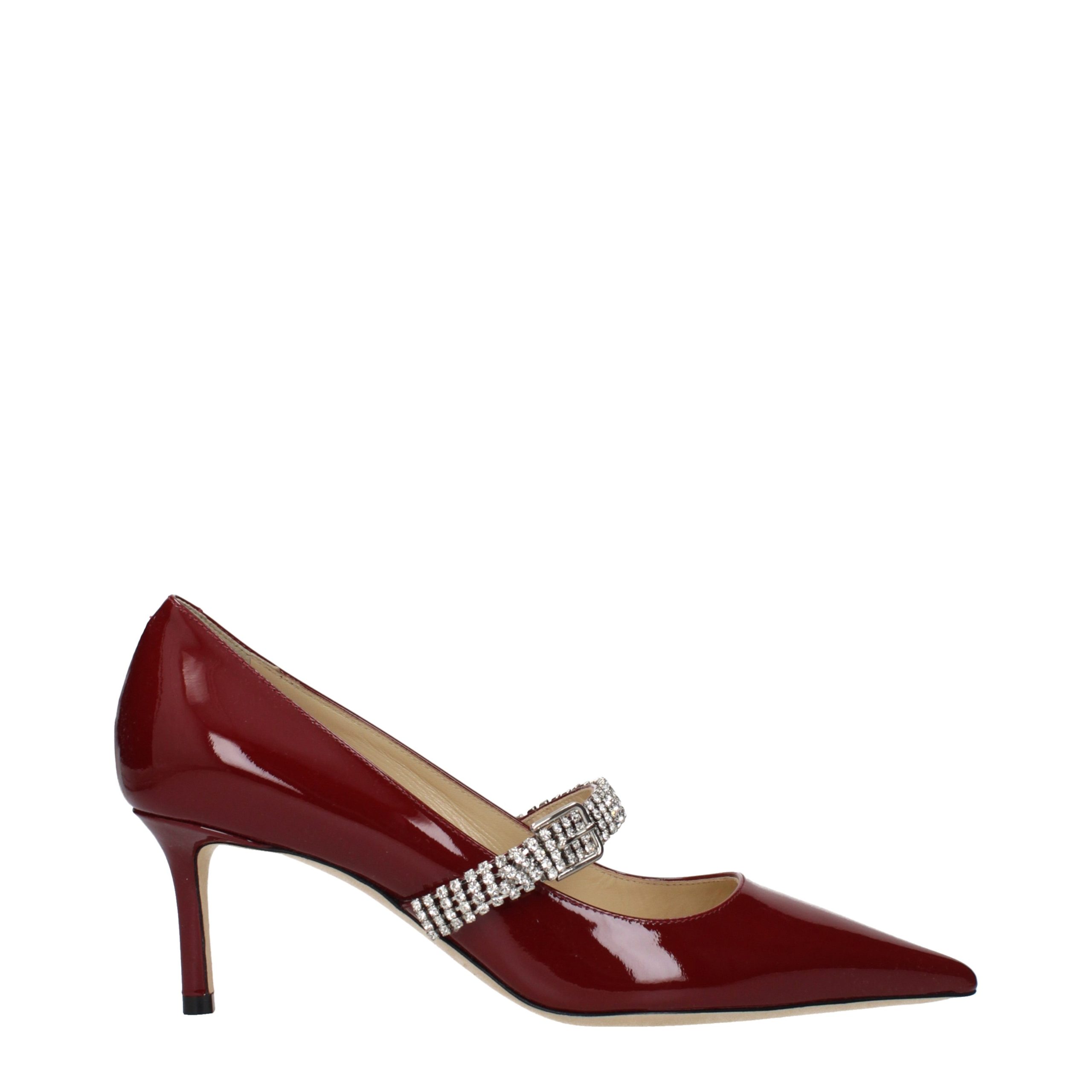 Jimmy Choo - Red Leather High Heel Pumps