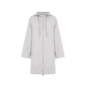 Gray Elastane Coat