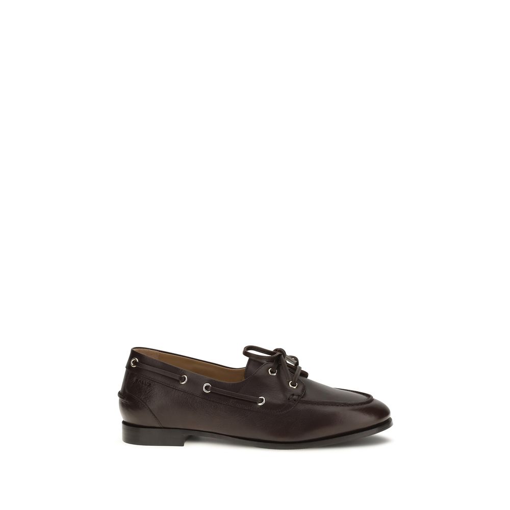 Bally - Brown Calf Leather Bos Taurus Slip-On Loafers