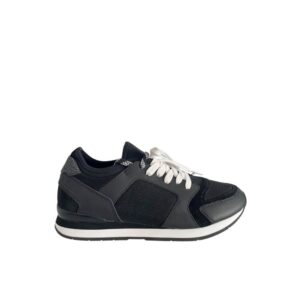 Black Leather Men Sneaker