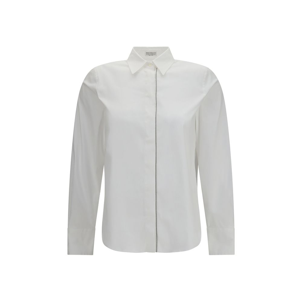 Brunello Cucinelli - White Cotton Dress Shirt