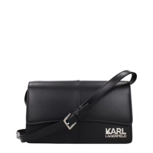 Black Polyethylene Crossbody Bag