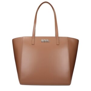 Brown Polyethylene Shoulder Bag