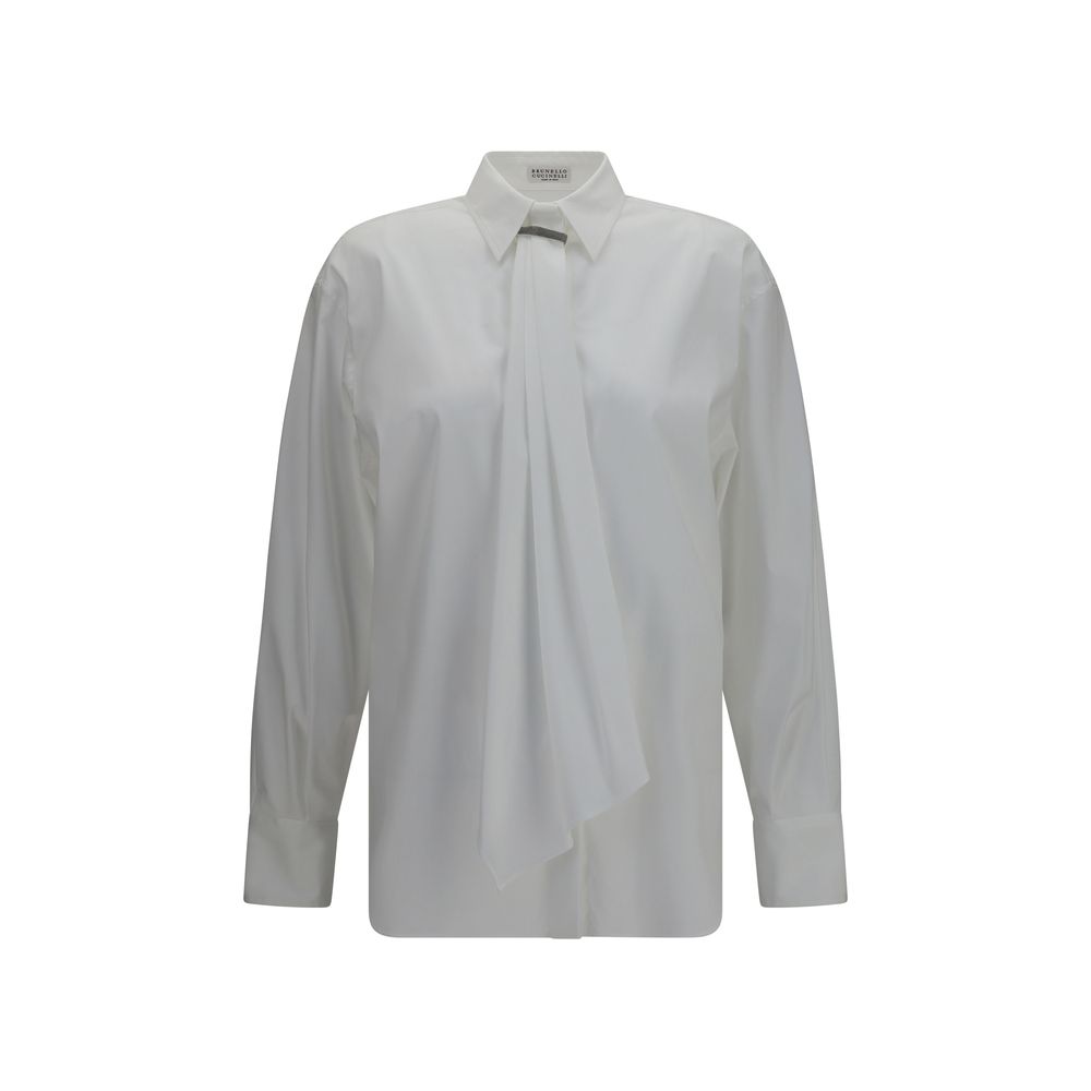 Brunello Cucinelli - White Cotton Dress Shirt