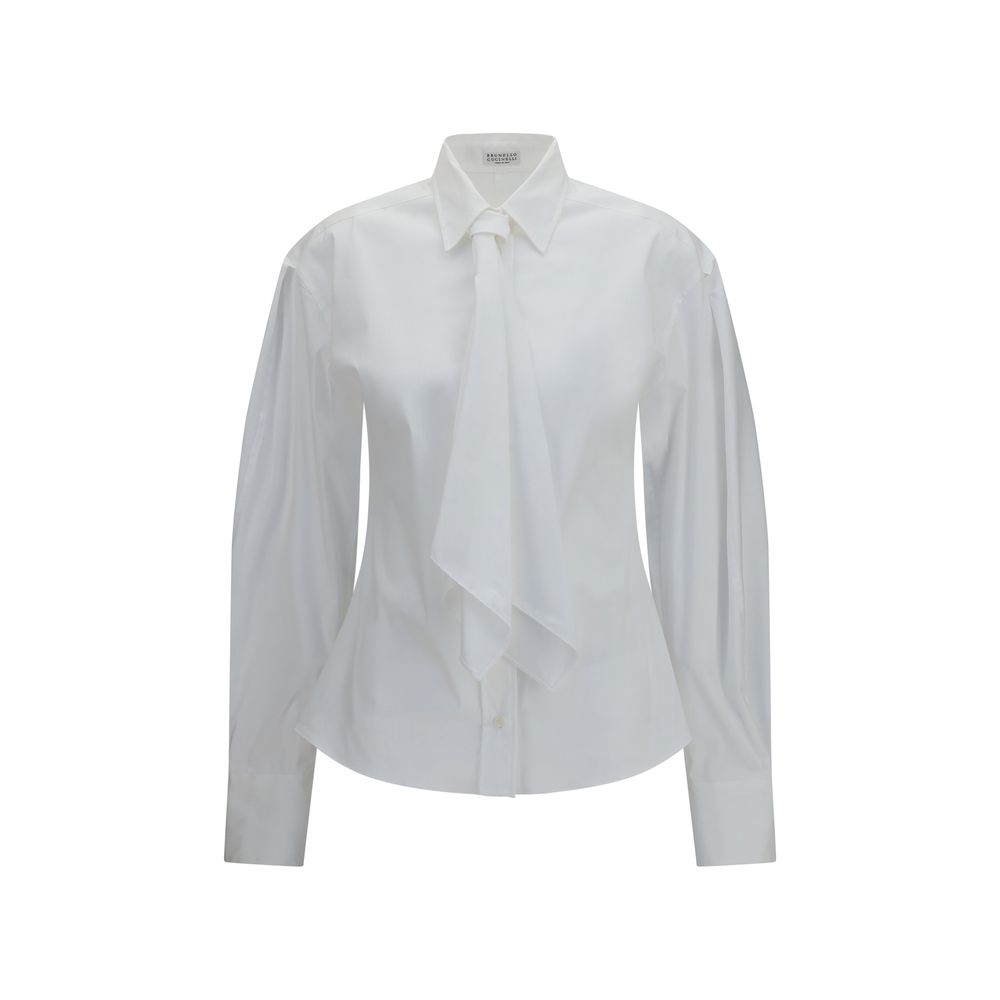 Brunello Cucinelli - White Cotton Dress Shirt