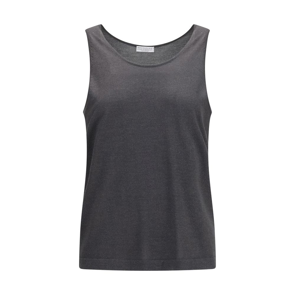 Brunello Cucinelli - Gray Cashmere Tank Tops