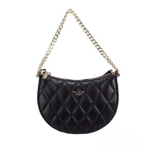 Kate Spade Carey Small Black Quilted Leather Zip Top Crossbody Bag