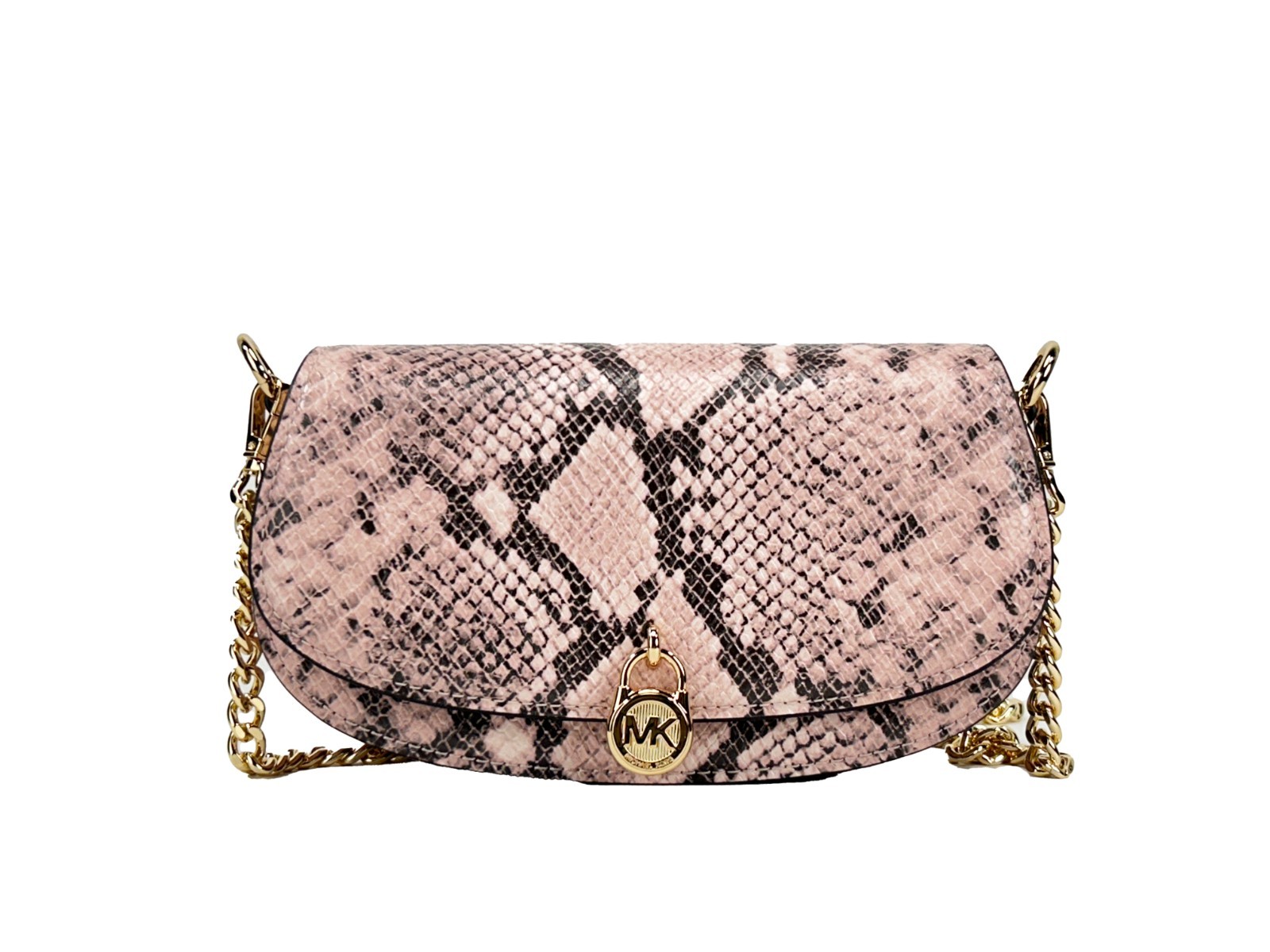 Michael Kors - Michael Kors Mila Small Snakeskin Messenger Crossbody Bag