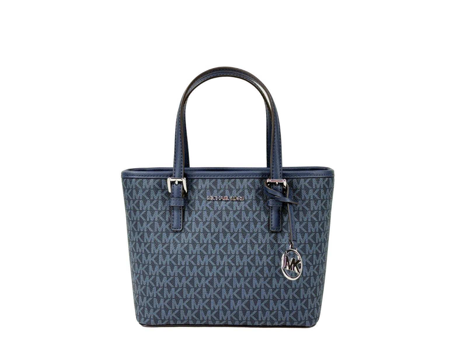 Michael Kors - Michael Kors Navy Signature XS Carryall Tote Bag
