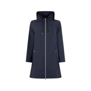 Blue Elastane Coat