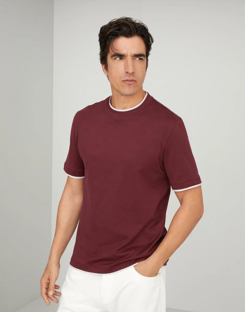 Brunello Cucinelli - Bicolor Cotton T-Shirt