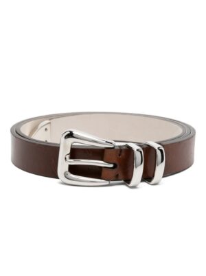 White Leather Regular Belt