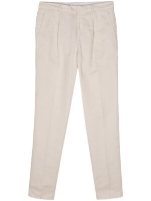 Beige Linen Casual Pants