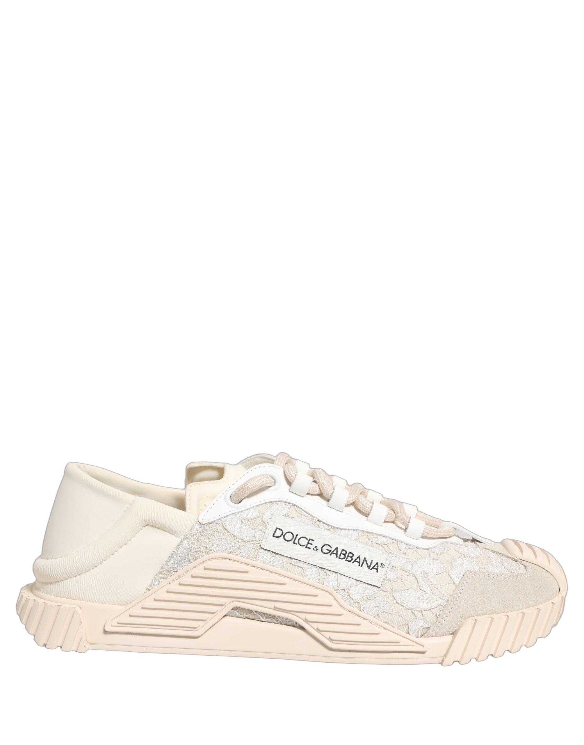 Dolce & Gabbana - White Lace NS1 Low Top Sneaker Sports Shoes