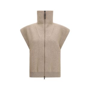 Beige Cashmere Cardigan