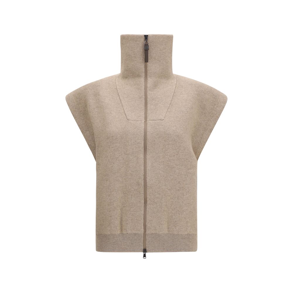 Brunello Cucinelli - Beige Cashmere Cardigan