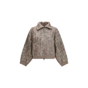 Beige Mohair Cardigan