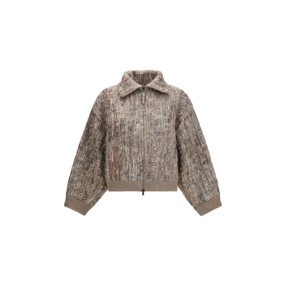 Brunello Cucinelli - Beige Mohair Cardigan
