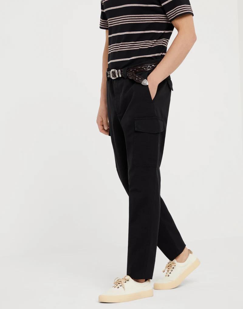 Brunello Cucinelli - Black Cotton Cargo Pants