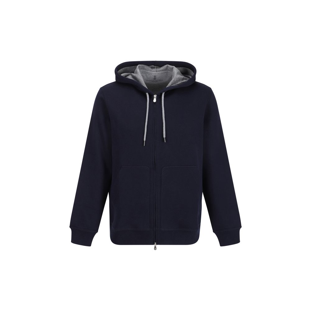 Brunello Cucinelli - Blue Cotton Sweatshirt