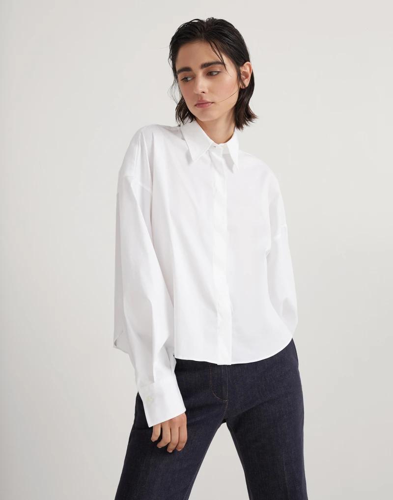 Brunello Cucinelli - White Cotton Shirt